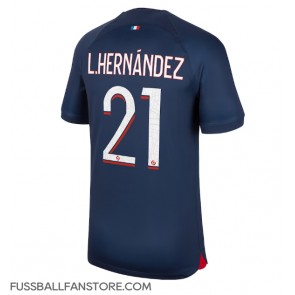 Paris Saint-Germain Lucas Hernandez #21 Replik Heimtrikot 2023-24 Kurzarm